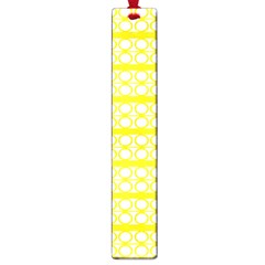 Circles Lines Yellow Modern Pattern Large Book Marks by BrightVibesDesign