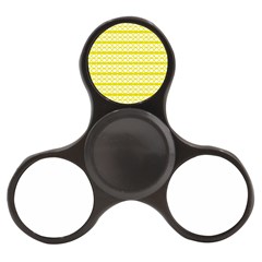 Circles Lines Yellow Modern Pattern Finger Spinner by BrightVibesDesign