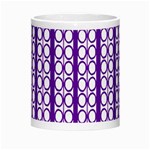 Circles Lines Purple White Modern Design Morph Mugs Center