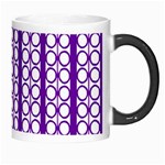 Circles Lines Purple White Modern Design Morph Mugs Right