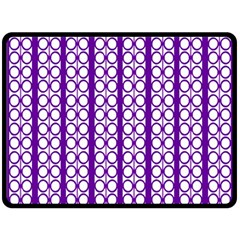 Circles Lines Purple White Modern Design Fleece Blanket (large)  by BrightVibesDesign