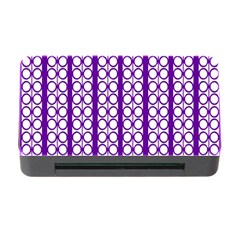 Circles Lines Purple White Modern Design Memory Card Reader With Cf by BrightVibesDesign