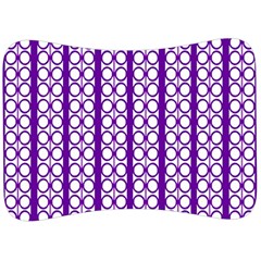 Circles Lines Purple White Modern Design Velour Seat Head Rest Cushion by BrightVibesDesign