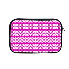 Circles Lines Bright Pink Modern Pattern Apple MacBook Pro 13  Zipper Case