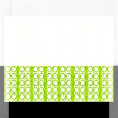 Circle Stripes Lime Green Modern Pattern Design Rectangular Jigsaw Puzzl by BrightVibesDesign