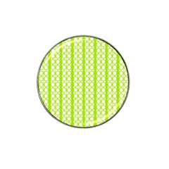 Circle Stripes Lime Green Modern Pattern Design Hat Clip Ball Marker by BrightVibesDesign