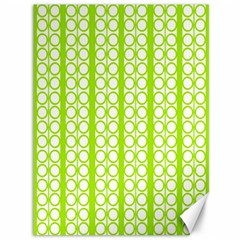 Circle Stripes Lime Green Modern Pattern Design Canvas 36  X 48  by BrightVibesDesign