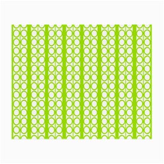 Circle Stripes Lime Green Modern Pattern Design Small Glasses Cloth (2-side) by BrightVibesDesign