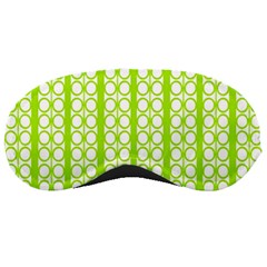 Circle Stripes Lime Green Modern Pattern Design Sleeping Masks by BrightVibesDesign