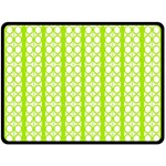 Circle Stripes Lime Green Modern Pattern Design Fleece Blanket (Large)  80 x60  Blanket Front