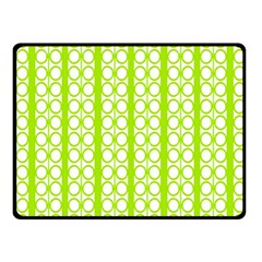 Circle Stripes Lime Green Modern Pattern Design Fleece Blanket (small) by BrightVibesDesign