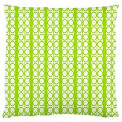 Circle Stripes Lime Green Modern Pattern Design Standard Flano Cushion Case (one Side) by BrightVibesDesign