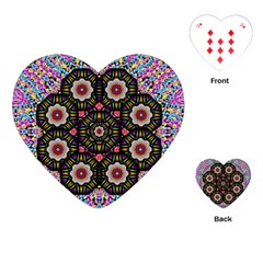 Decorative Ornate Candy With Soft Candle Light For Peace Playing Cards (heart) by pepitasart