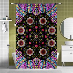 Decorative Ornate Candy With Soft Candle Light For Peace Shower Curtain 48  X 72  (small)  by pepitasart