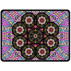 Decorative Ornate Candy With Soft Candle Light For Peace Double Sided Fleece Blanket (large)  by pepitasart