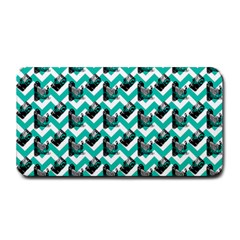 Vintage Camera Chevron Aqua Medium Bar Mats by snowwhitegirl