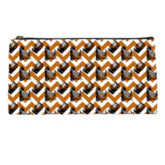 Vintage Camera Chevron Orange Pencil Cases by snowwhitegirl