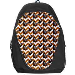 Vintage Camera Chevron Orange Backpack Bag by snowwhitegirl