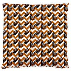 Vintage Camera Chevron Orange Standard Flano Cushion Case (two Sides) by snowwhitegirl