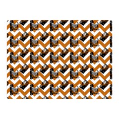 Vintage Camera Chevron Orange Double Sided Flano Blanket (mini)  by snowwhitegirl