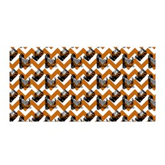 Vintage Camera Chevron Orange Satin Wrap by snowwhitegirl