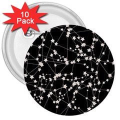 Constellations 3  Buttons (10 pack) 