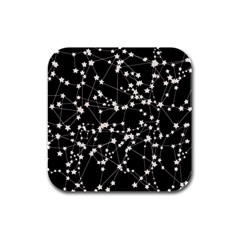 Constellations Rubber Square Coaster (4 Pack)  by snowwhitegirl