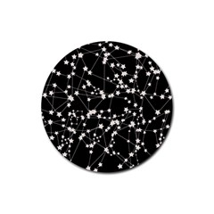 Constellations Rubber Coaster (round)  by snowwhitegirl