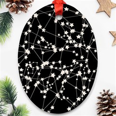 Constellations Oval Ornament (Two Sides)