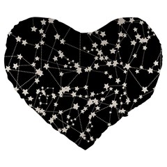 Constellations Large 19  Premium Heart Shape Cushions