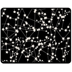 Constellations Double Sided Fleece Blanket (medium)  by snowwhitegirl