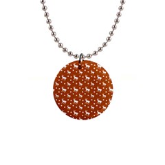 Deer Dots Orange Button Necklaces by snowwhitegirl