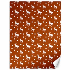 Deer Dots Orange Canvas 36  X 48  by snowwhitegirl