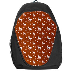 Deer Dots Orange Backpack Bag by snowwhitegirl