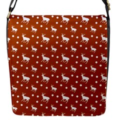 Deer Dots Orange Flap Closure Messenger Bag (s) by snowwhitegirl