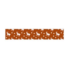 Deer Dots Orange Flano Scarf (mini) by snowwhitegirl