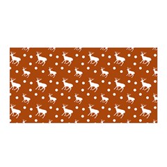 Deer Dots Orange Satin Wrap by snowwhitegirl