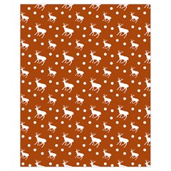 Deer Dots Orange Drawstring Bag (small) by snowwhitegirl