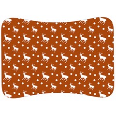 Deer Dots Orange Velour Seat Head Rest Cushion