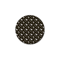 Deer Dots Brown Golf Ball Marker (4 Pack) by snowwhitegirl