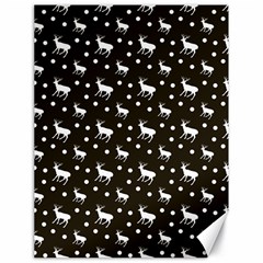 Deer Dots Brown Canvas 18  X 24  by snowwhitegirl