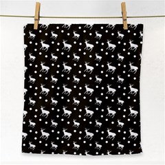 Deer Dots Brown Face Towel by snowwhitegirl