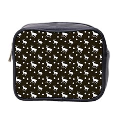 Deer Dots Brown Mini Toiletries Bag (two Sides) by snowwhitegirl