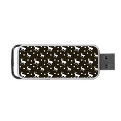 Deer Dots Brown Portable Usb Flash (two Sides)