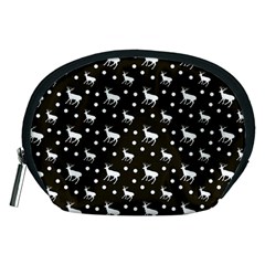 Deer Dots Brown Accessory Pouch (medium) by snowwhitegirl