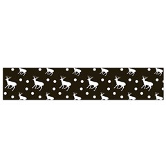 Deer Dots Brown Small Flano Scarf