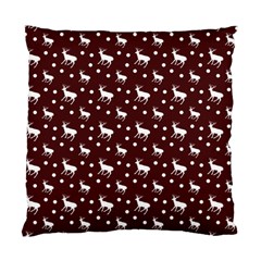 Deer Dots Red Standard Cushion Case (Two Sides)