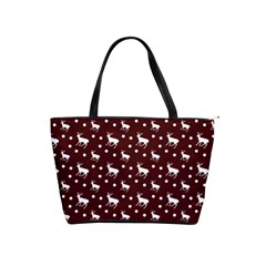 Deer Dots Red Classic Shoulder Handbag