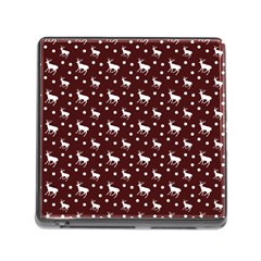 Deer Dots Red Memory Card Reader (Square 5 Slot)