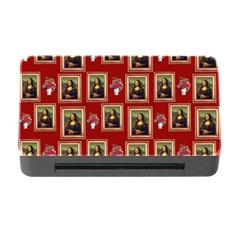 Mona Lisa Frame Pattern Red Memory Card Reader With Cf by snowwhitegirl